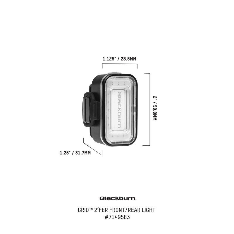 Grid 2'Fer Front and Rear Light Set