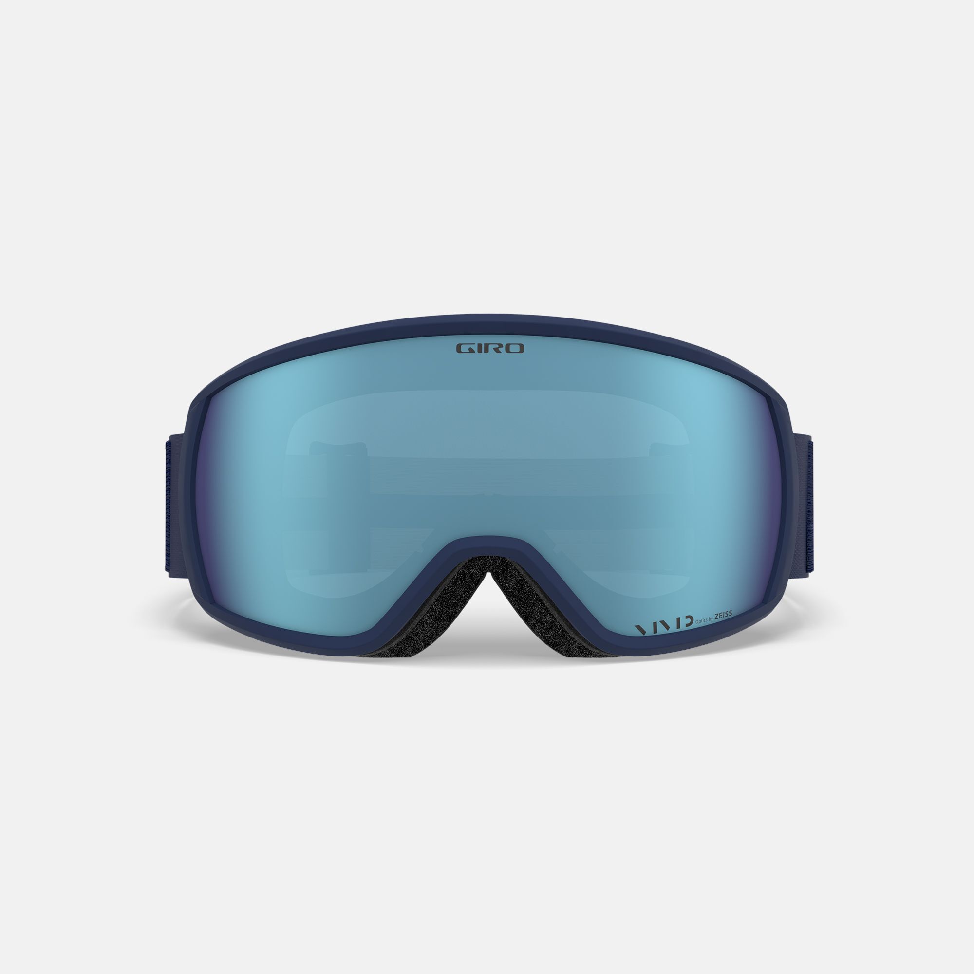 blue snow goggles