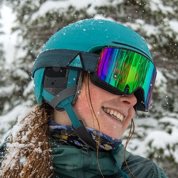  Giro Ella - Gafas de esquí para mujer, gafas de snowboard para  mujer, correa azul Adventure Grid con lentes de infrarrojos vívidos  rosa/vívidos : Deportes y Actividades al Aire Libre