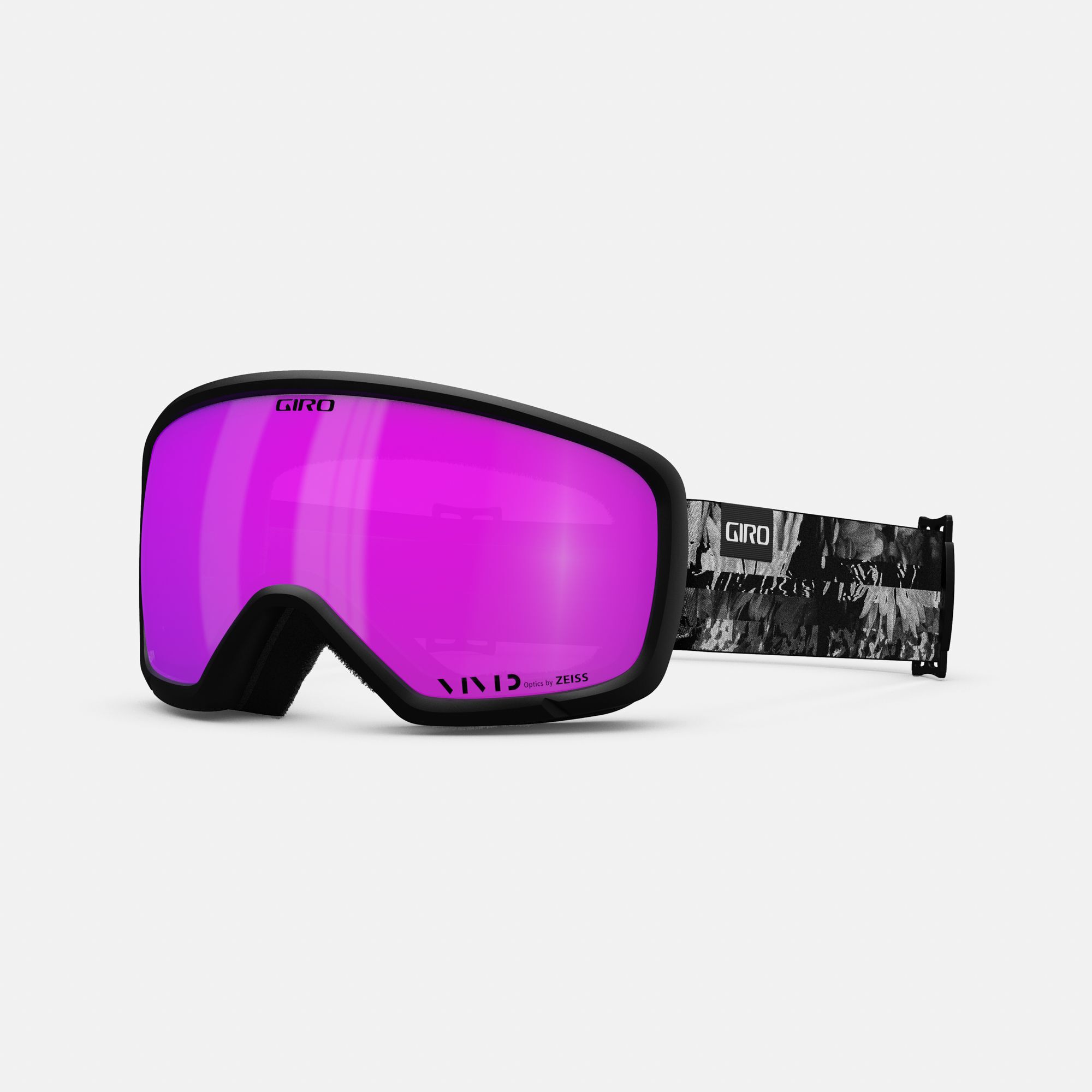 GIRO MILLE AF ゴーグル ブラック＆グレイ 浅黒い ボタニカル LX 女性用