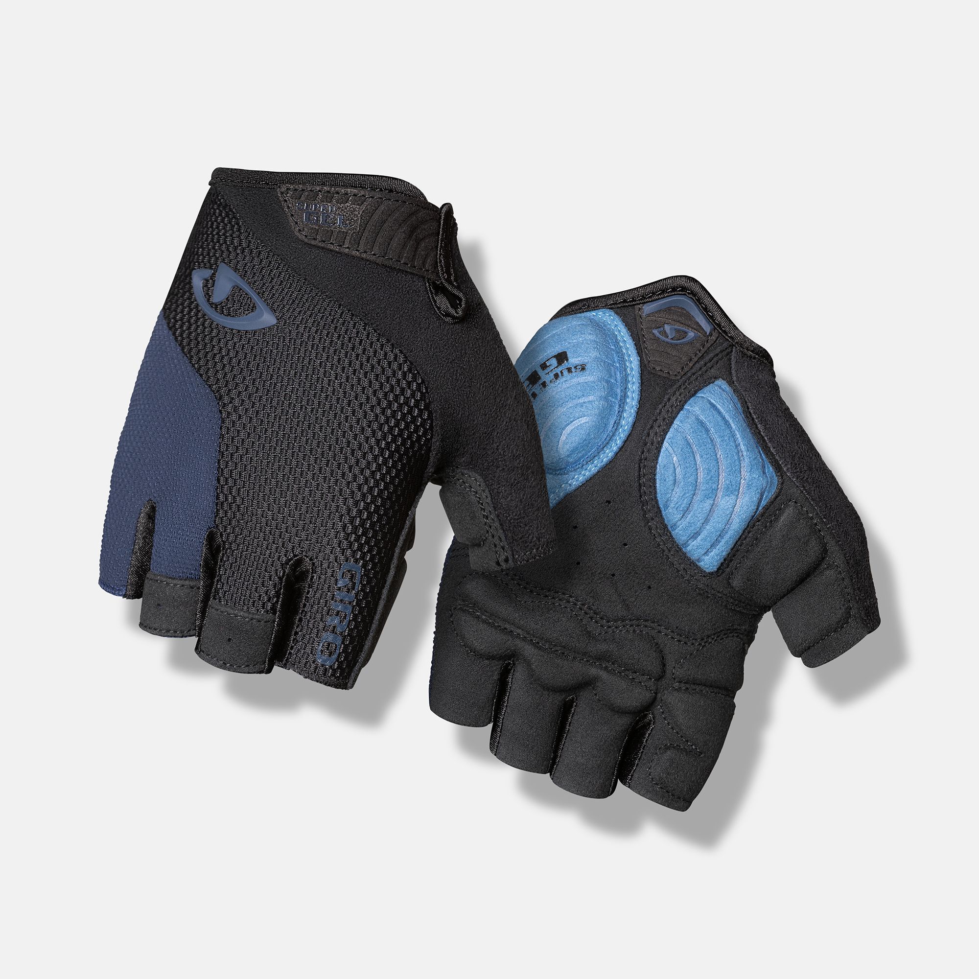 Giro Radhandschuhe Handschuh SIV blau atmungsaktiv flexibel schützend gestreift 