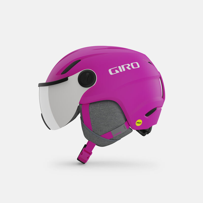Giro Buzz MIPS - Casco de esquí para niños, casco de snowboard con escudo  de gafas integrado/visera para niños, niños y niñas
