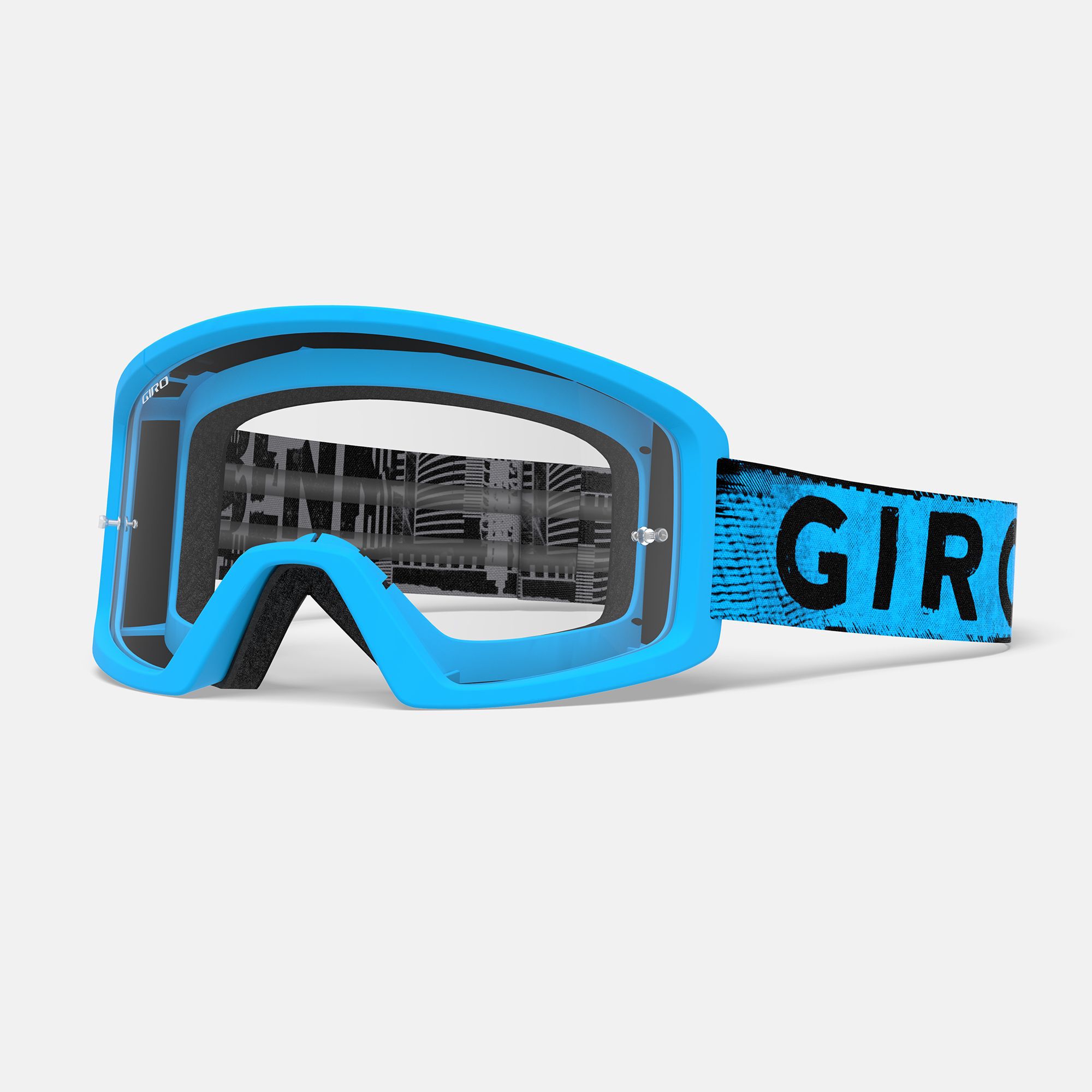 GIRO Tempo MTB Unisex Adult Dirt Mountain Bike Off Road Goggles Blue Clear Lens
