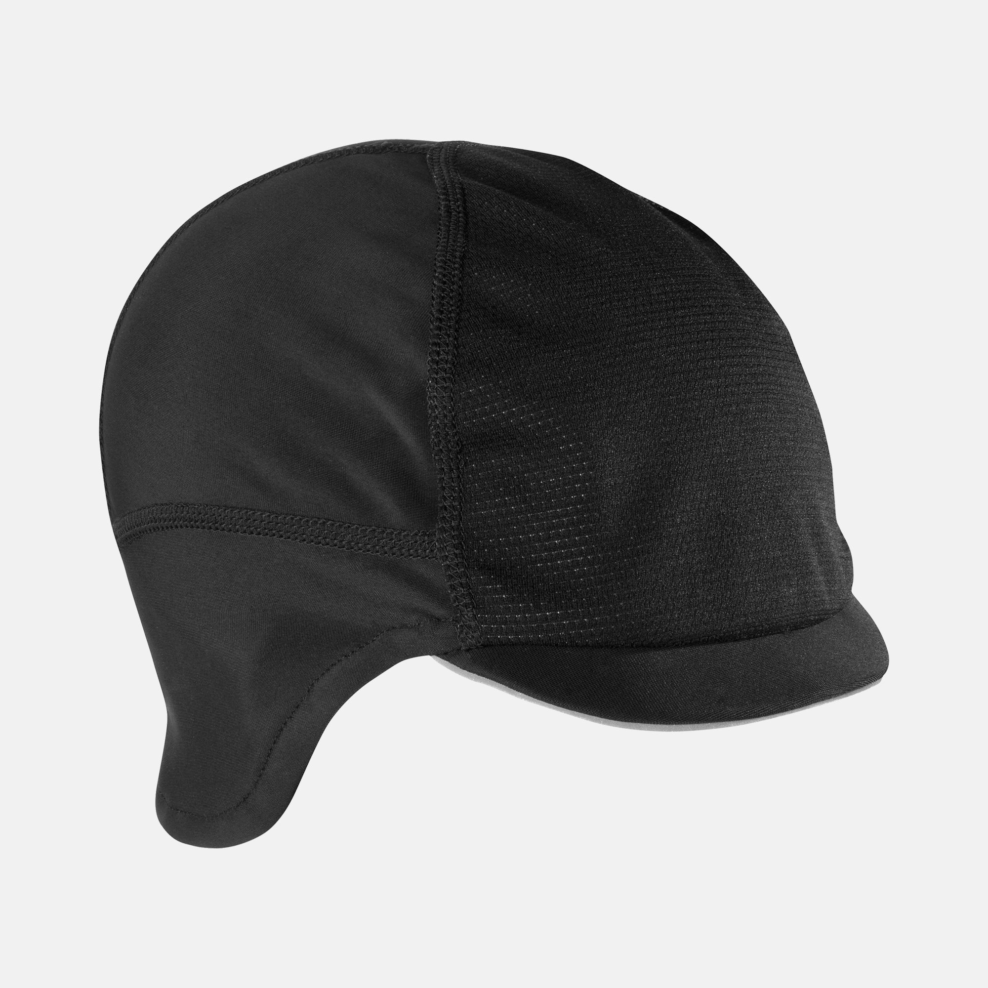 Breathable Hat Cycling Ski Winter Cap Under Helmet with Ear Covers Dark Gray 