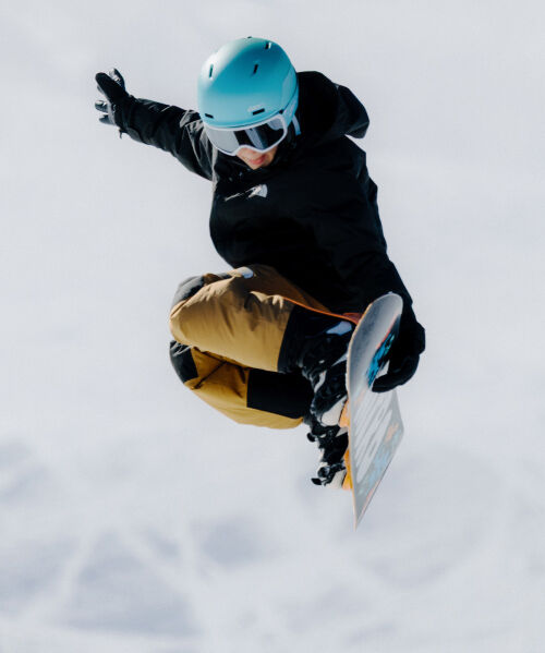 youth wearing snow gear