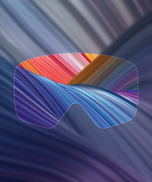 Giro Vivid lense in a striped background