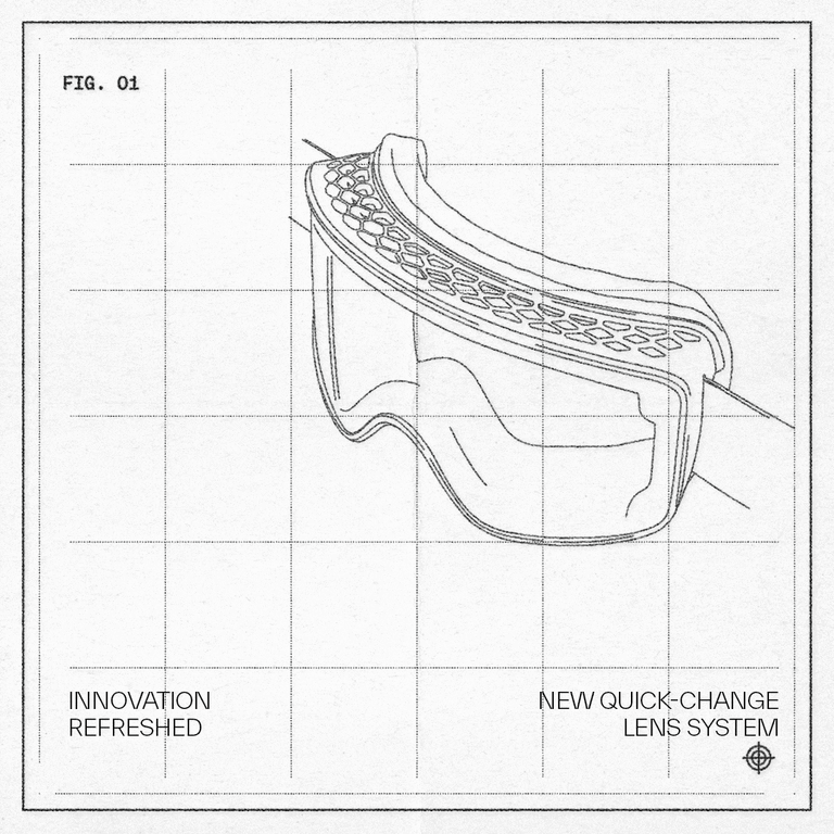 gif of lens change system on method goggles
