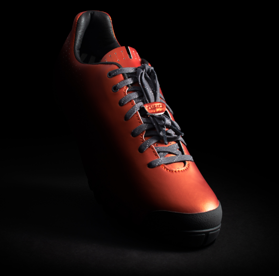 giro orange cycling shoes