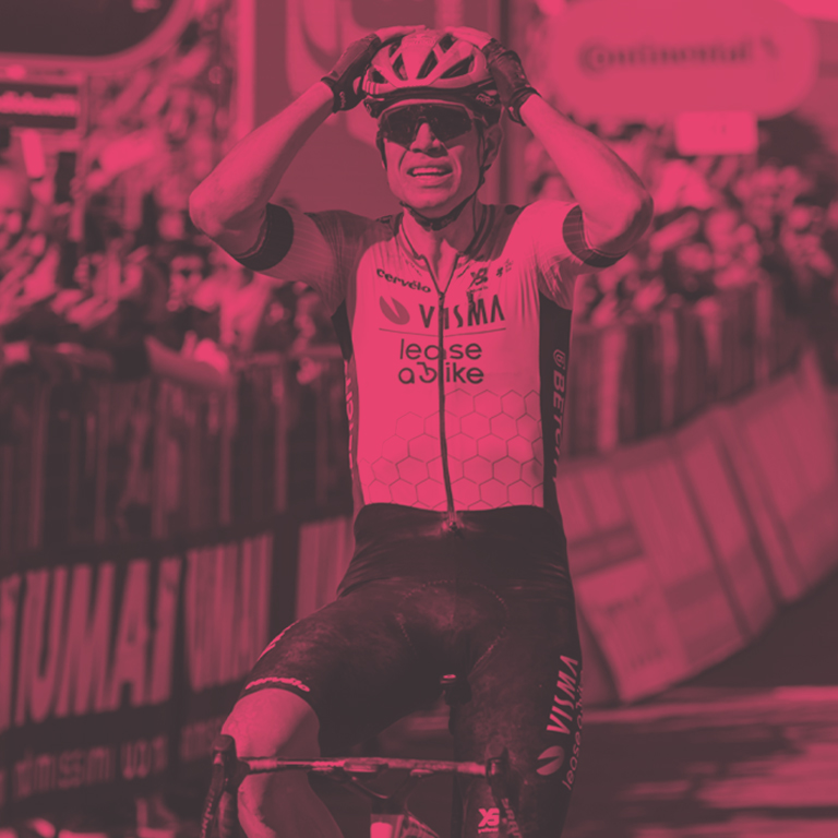 Wout Van Aert racing with Eclipse helmet