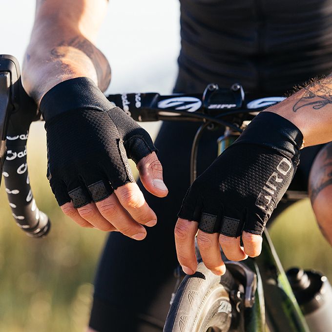 Giro Zero CS Fahrrad Handschuhe kurz weiß/schwarz 2019 