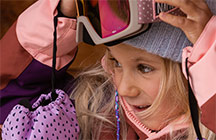 Kid with snow gear